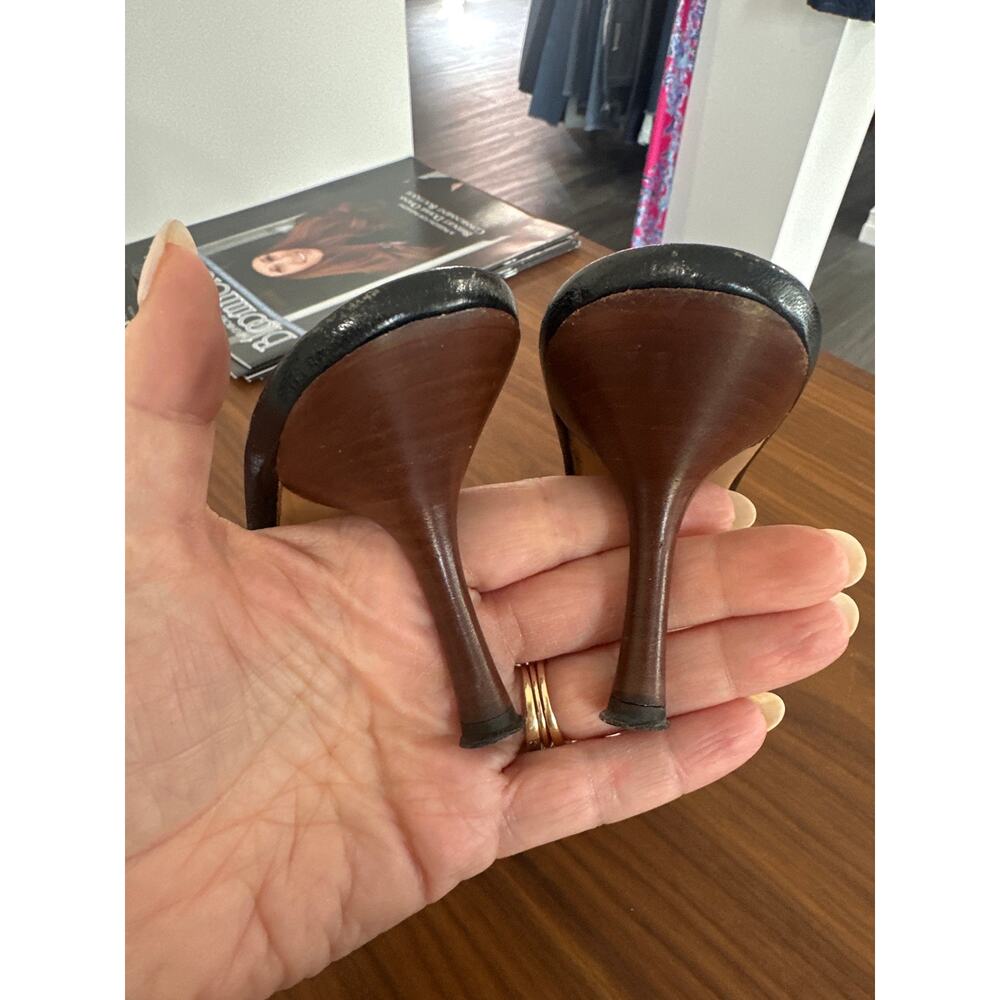 Gucci Bamboo Horsebit Floral Mule Heels Size 5.5 - Picture 10 of 10